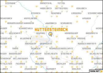 map of Hüttensteinach