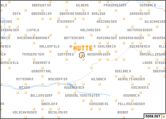 map of Hütte