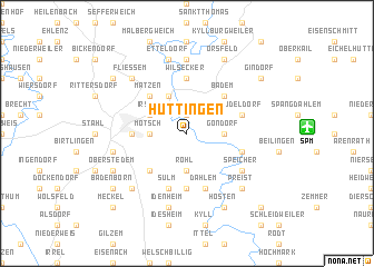 map of Hüttingen
