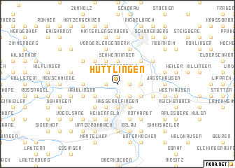 map of Hüttlingen