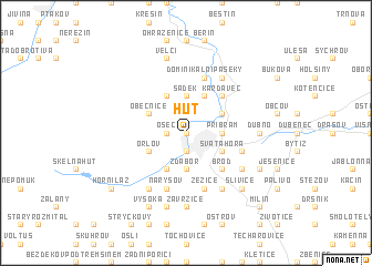 map of Huť