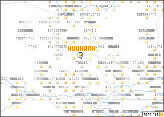 map of Hữu Hạnh