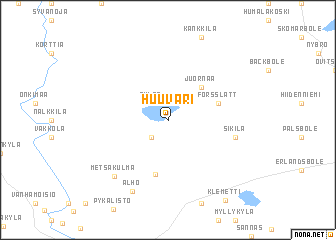 map of Huuvari