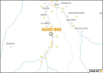 map of Ḩuwaybah
