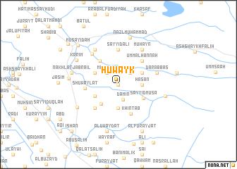 map of Ḩuwayk