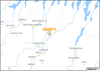 map of Huwayl