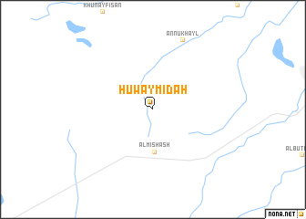 map of Ḩuwaymiḑah