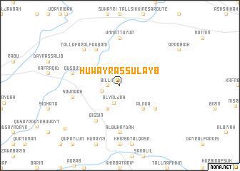 map of Ḩuwayr as Şulayb