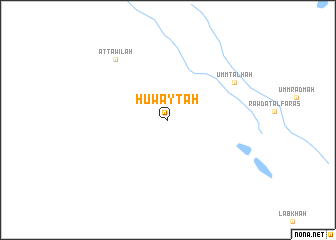 map of Ḩuwaytah
