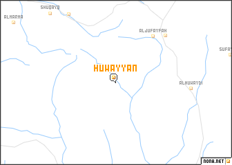map of Ḩuwayyān