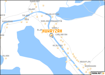 map of Ḩuwayzah