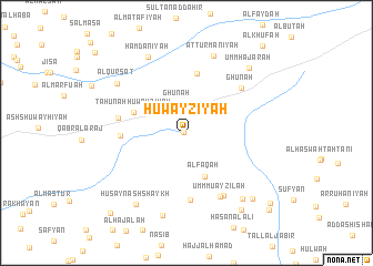 map of Ḩuwayzīyah