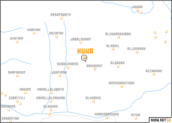 map of Huwā‘