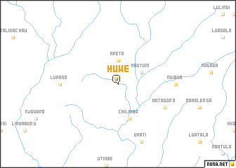 map of Huwe