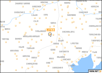 map of Huxi