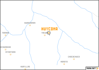 map of Huycoma