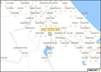 map of Huyên Côn