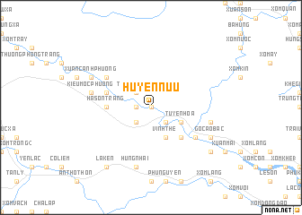 map of Huyền Nữu