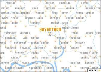 map of Huyên Thôn