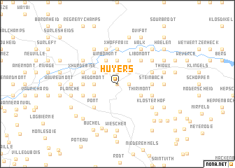map of Huyers