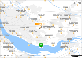 map of Huyton