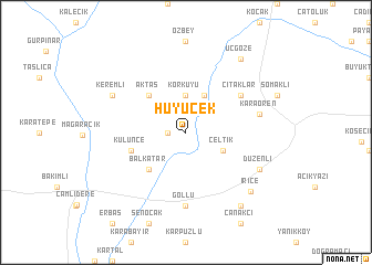 map of Hüyücek