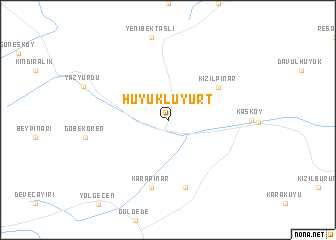 map of Hüyüklüyurt