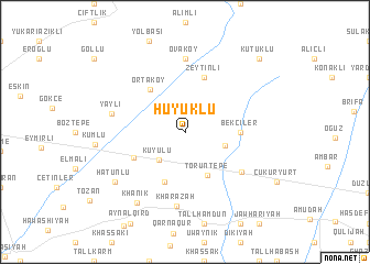 map of Hüyüklü