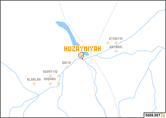 map of Ḩuzaymīyah