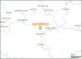 map of Huzhangzi