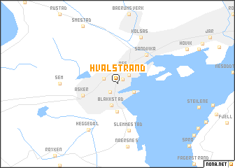 map of Hvalstrand