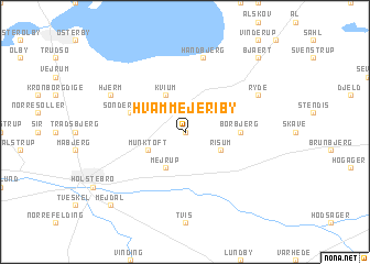 map of Hvam Mejeriby