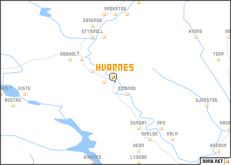 map of Hvarnes