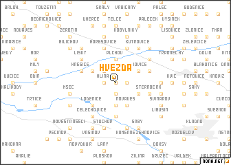 map of Hvězda