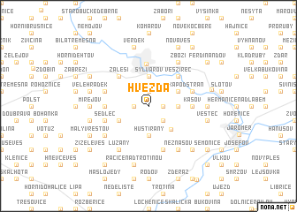map of Hvězda