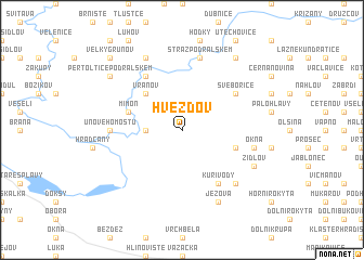 map of Hvězdov