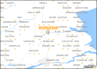 map of Hvinderup