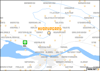 map of Hvorupgård