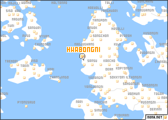 map of Hwabong-ni