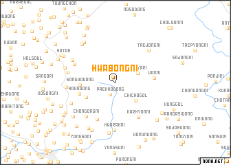 map of Hwabong-ni