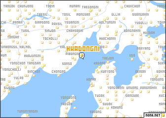 map of Hwadong-ni