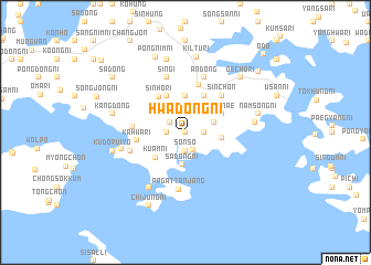 map of Hwadŏng-ni