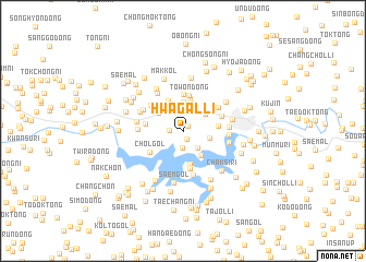 map of Hwagal-li