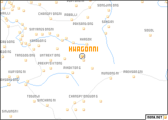 map of Hwagŏn-ni