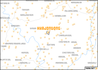 map of Hwajŏn-dong