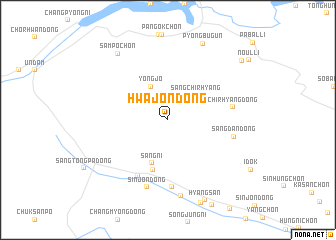 map of Hwajŏn-dong