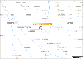 map of Hwakyan Kora