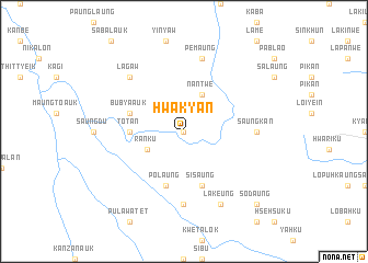 map of Hwakyan