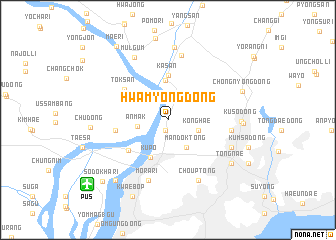 map of Hwamyŏng-dong