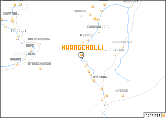map of Hwangch\